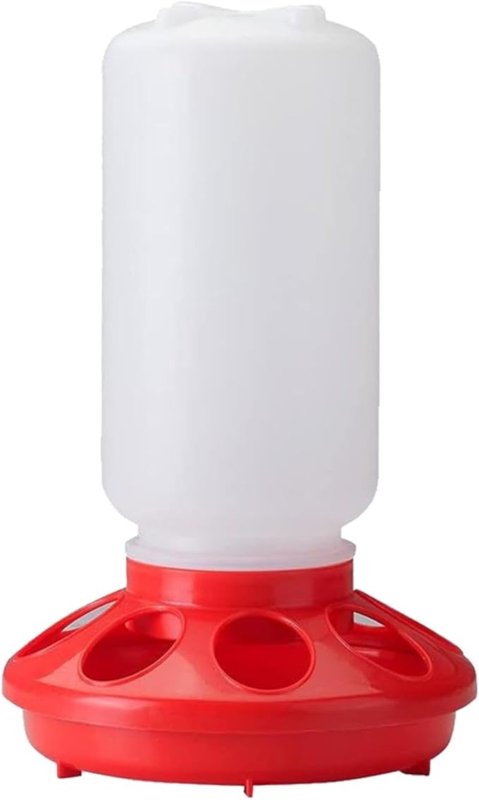 1kg Poultry Feeder and 1.5L Chick Waterer Starter Kits Poultry Feeding Equipment Quail Feeder Duck Feeder for Chicks Backyard