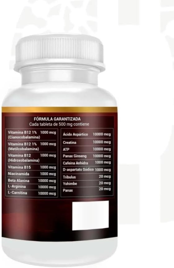 B-12 10000 for Roosters, Chickens, Poultry Vitamins Natural Product - 100 tabletas Health Support for Roosters