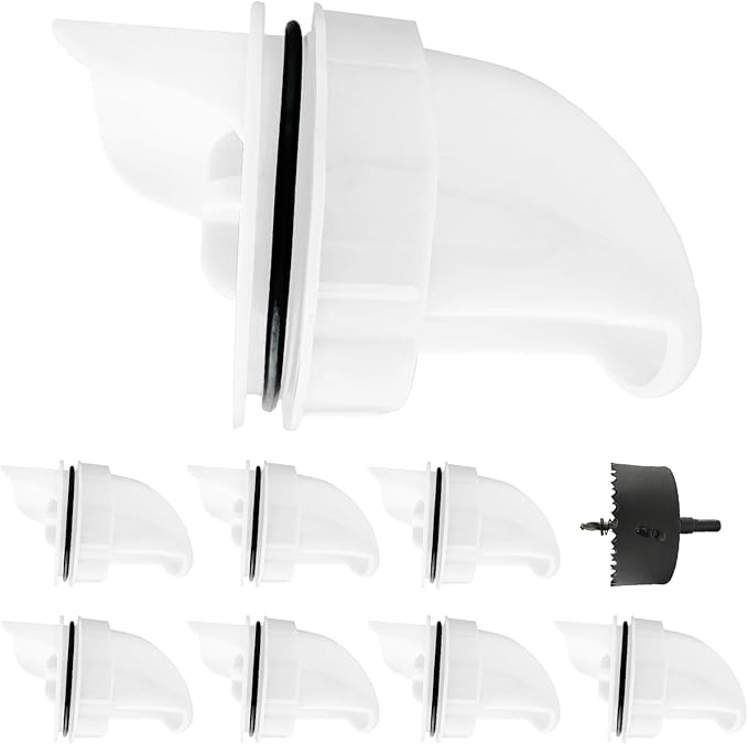 [8 Pack] Aopchry Automatic Chicken Feeder (White), Chicken Feeders No Waste Feed, Egg Shaped Thickened Design, Rain-Proof, Suitable for Various Poultry, with Mounting Hole Opener
