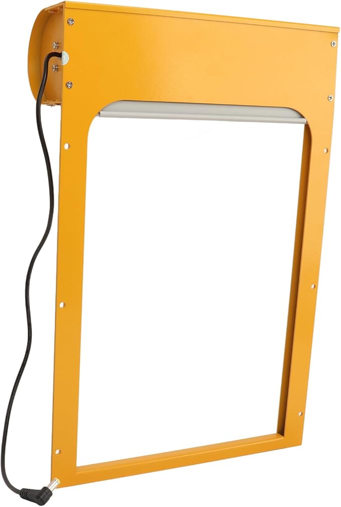 Acouto Automatic Chicken Coop Door Solar Powered Automatic Chicken Coop Door Opener with Timer for Duck Goose Farm Equipment Solar Automatic Chicken Coop Opener with Timer (Yellow)