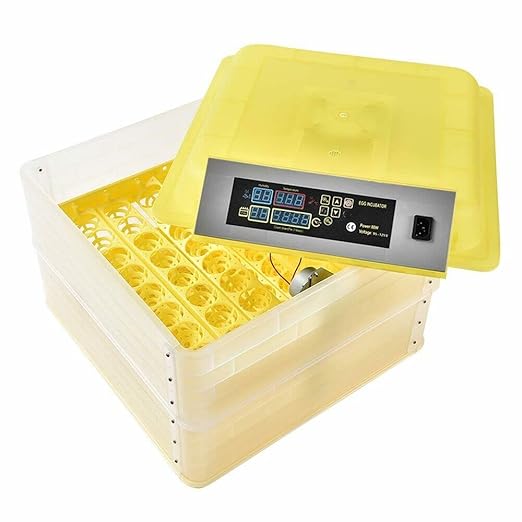 CROSSDESIGN Automatic Digital Egg Incubator Poultry Hatcher Machine Breeder w/Temperature Control & Auto Turning for Hatching Chicken Duck Goose Quail Birds 96 Eggs