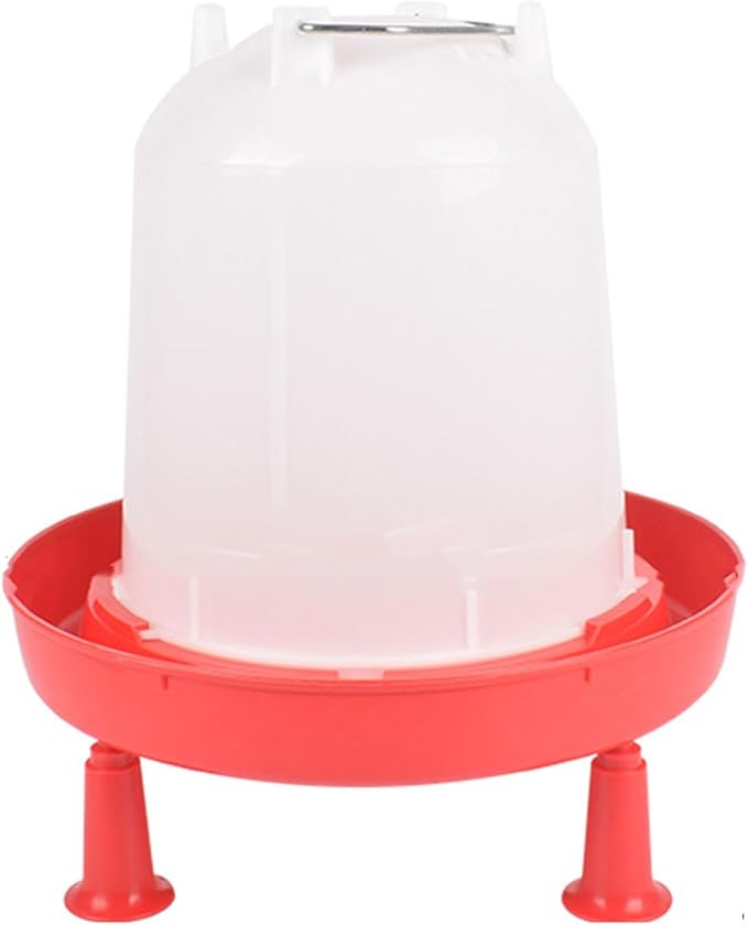 Chicken Waterer, Chick Water Feeder with Stand, Hanging Poultry Waterer, Automatic Chicken Water Dispenser, for Poultry Bird Duck Supplies