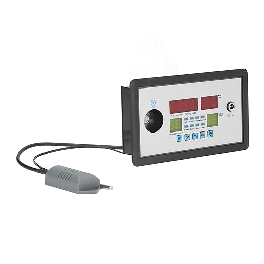 12V Egg Incubator Controller Thermostat, Intelligent Digital Automatic Temperature Control for Various Eggs (Chicken Duck Bird Quail)