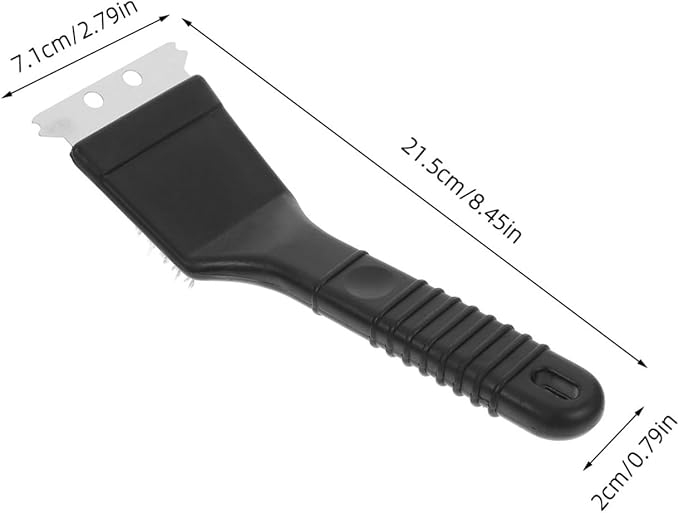 Mipcase Bird Cage Scraper Brush Set Birdcage Maintenance Tool Bird Waste Cleaning Brush Stainless Steel Shovel Long Handle