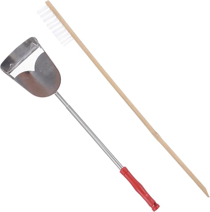 2pcs Bird Cage Cleaning Tools Set Brush and Shovel for Parrots Essential Accessory for Maintaining Clean Habitat
