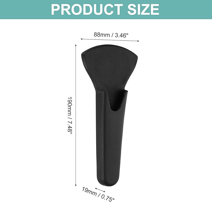 uxcell Magnetic Scissor Holder, 7.48" x 3.46" Plastic Scissors Cover Durable Waterproof Protector Portable with Round Magnetic Absorber for Kitchen Shears, Black