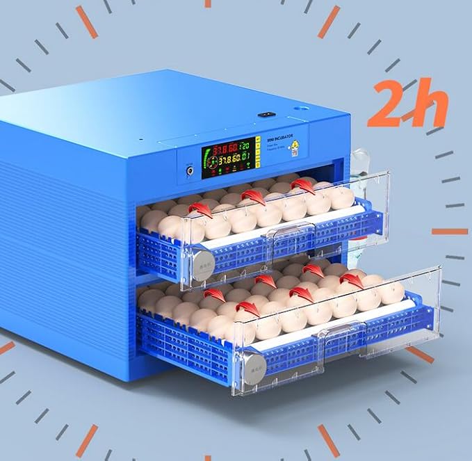 Egg Incubator with Automatic Egg Turning, Egg Hatching Incubator with Lab General Purpose Incubators with Temperature Control for Chickens Ducks Birds (256 Egg)