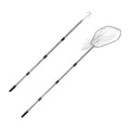 Chicken Catching Net and Stainless Steel Hook Set with Retractable Handle, Portable Small Animal Catchers for Outdoor Poultry, Thickened Steel Mesh Net Suitable for Chicken Coop