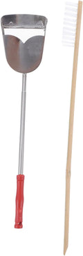 2pcs Bird Cage Cleaning Tools Set Brush Shovel for Parrot and Birds Efficient Waste Removal for Tidy Habitats Essential Pet Supplies