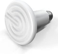 Simple Deluxe Ceramic Heat Emitter 100W Reptile Heat Lamp Bulb No Light Emitting Brooder Coop Heater for Amphibian Pet Snake Turtle & Incubating Chicken, No Harm, Color White, 1 Pack