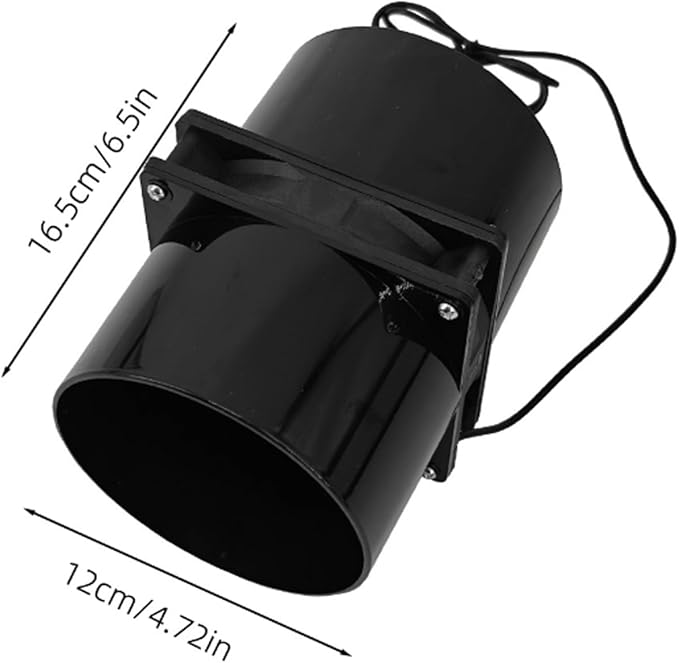 Solar Powered Flange Exhaust Fan - Solar Ventilation Fan for Greenhouse, Chicken Coop & Shed