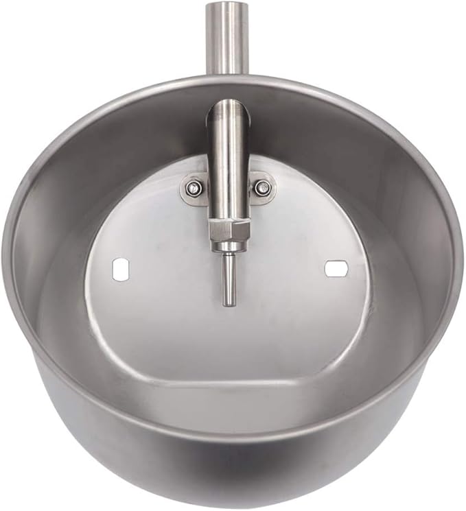 Stainless Steel Automatic Pig Waterer System Automatic Waterer for Pig Water Bowl Heavy Duty (L)