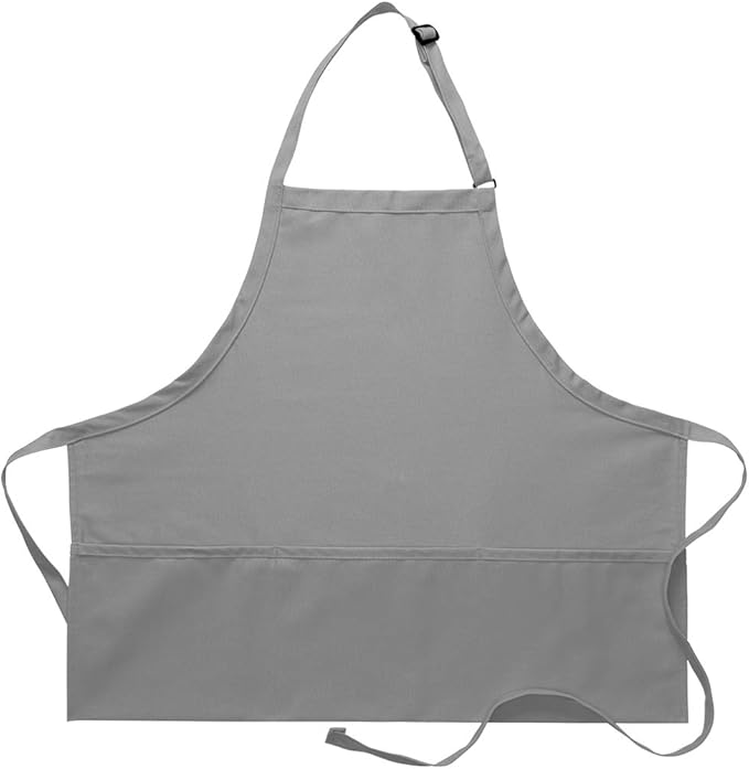 DayStar Apparel 200XL Extra Large Three Pocket Bib Apron