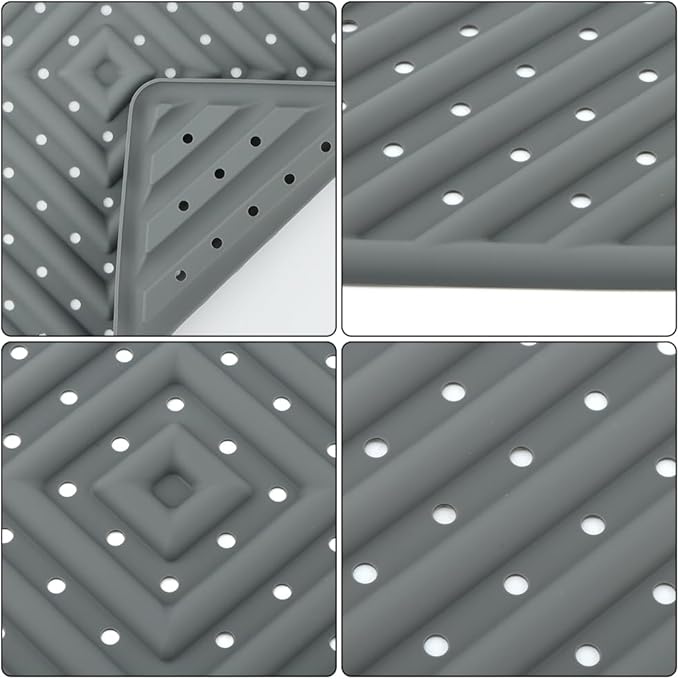 4Pcs Washable Chicken Nesting Box Pads for Laying Eggs, Reusable Bedding Nest Box Liners, Nesting Pads for Chicken Coop, Grey 12''x12''