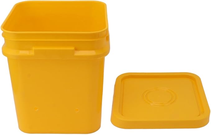 High Capacity Automatic Chicken Waterer Bowl with 12L Handheld Bucket Gravity Watering System for Quail, Easy Installation - Durable Plastic (Bucket + Big Red Bowl + Black Screws)