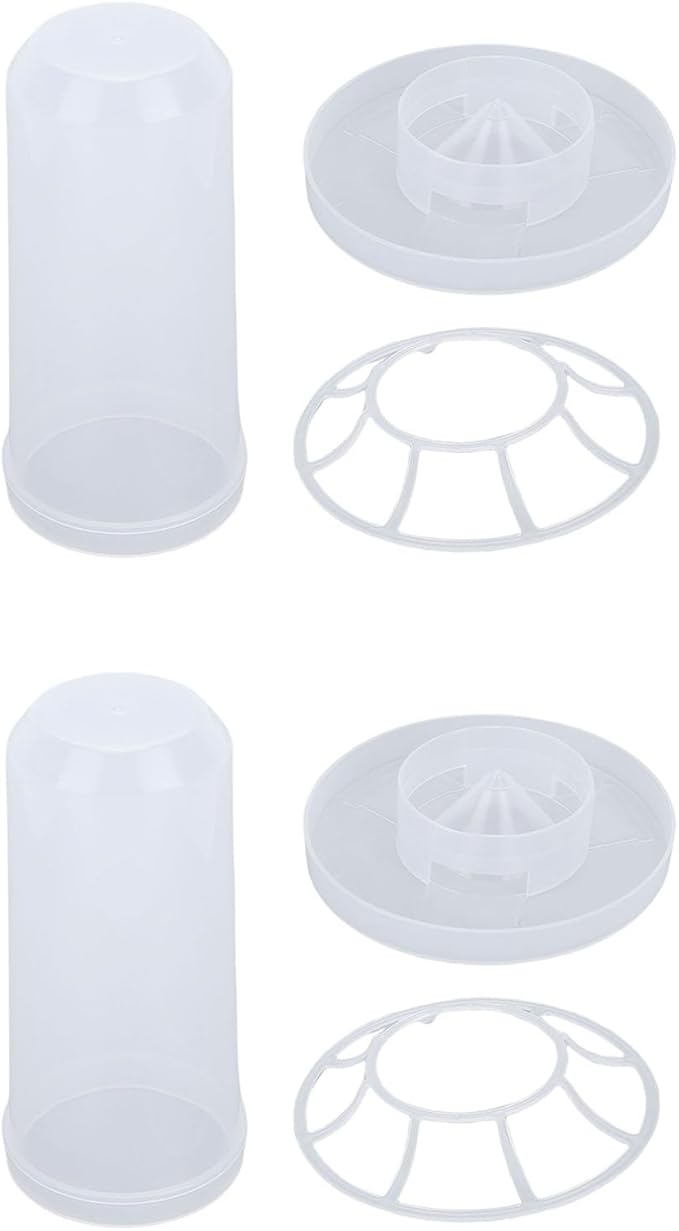 Diydeg Chick Feeder and Waterer Kit, Automatic Chicken Feeder Poultry Feeder Water Container Poultry Drinker Automatic Chicken Feeder and Waterer for Baby Chicks, Ducks, Quail