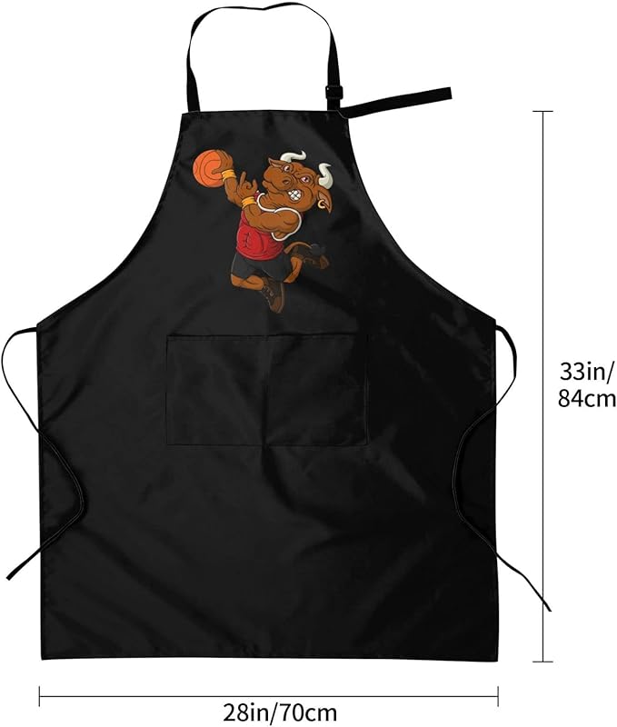 Strong Cattle Aprons With Pockets Men Women Waterproof Adjustable Bib Apron Kitchen Gardening Salon Aprons For Cooking