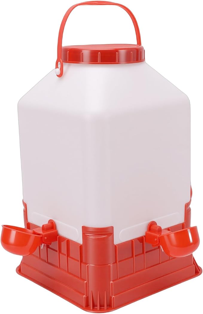 Zerodis Feeders Capacity Chicken Feeder Poultry Water Fountain Bucket Automatic Brooder Starter Kit Coop Accessories for Baby Chicks Ducks and Quail Chick Waterer 10L Large Chick Waterer