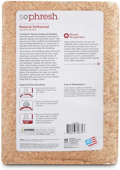 SO PHRESH Natural Softwood Small Animal Bedding 4 cu. ft.