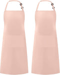 Syntus Adjustable Bib Apron with 2 Pockets Cooking Kitchen Aprons for Women Men Chef