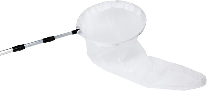 RESTCLOUD Butterfly Net with 16" Ring, 36" Net Depth, Handle Extends to 36 Inches (16" Ring, 36" Handle)