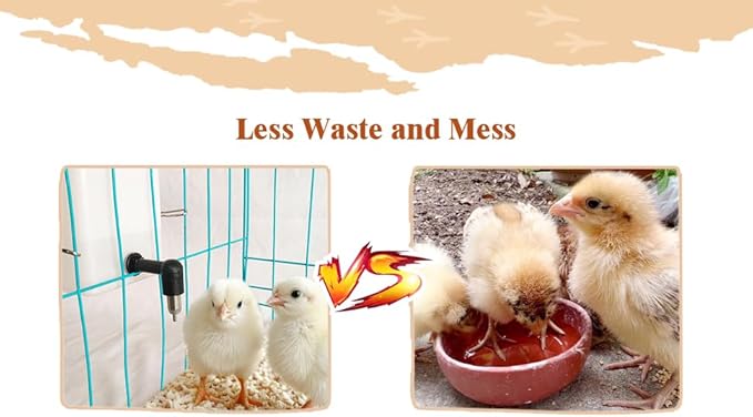 1L Hanging Automatic Waterer System Chick Drinker Cups Automatic Fill Poultry Watering Cup Used for Cage (Orange, 1)