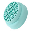 2 in 1 Makeup Brush Cleaning Mat with Brush Drying Holder Silicone Brush Cleaner Pad Cosmetic Brush Organizer Rack Portable Washing Tool for Makeup, 10.80X8.80X4.80CM, Green