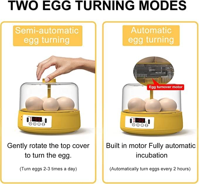 Egg Incubator, Egg Incubator Chicken Incubator Led Digital Screen Poultry Hatcher Incubator for Eggs Automatic Turning Intelligent Digital Temperature Control,