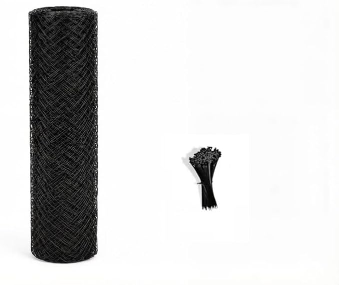 Poultry Netting 50x100 FT Fence for Chicken Coop and Garden Protection Predator Proof, Easy Install for Rabbits and Small Animals