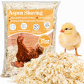 Sukh 31 OZ Chicken Coop Bedding, Aspen Shavings Small Animal Bedding - Beige by Sukh