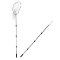 Chicken Catching Net and Stainless Steel Hook Set for Outdoor Poultry Farming, Retractable Handle with Thickened Sturdy Mesh, Suitable for Chicken Coop and Livestock Handling