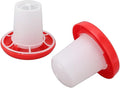 Small Chicken Feeder and Waterer Set Chick Feeder and Waterer Kit Chicken Water Feeder Poultry Waterer Chick Kit, Sleeve Design Automatic Feeding, Poultry Feeder And Waterer Combo, 4x2.2x3.6inch
