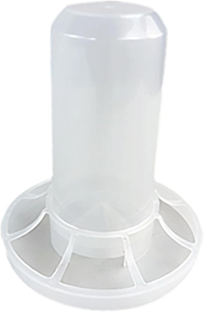 Automatic Chicken Feeder,Birds Dispenser Assembly,Inside No Waste Feeder Bucket with Ports for Small Birds,Turkeys, for 350g Feed