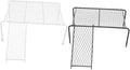 VICASKY Rutin Chicken Feeding Station with Iron Mesh Rack Sturdy Chicken Coop Shelf for Feeding and Drinking for Poultry Care and Landscape Decoration