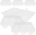 Homoyoyo Plastic Duck Egg Cartons 6 Count Goose Egg Carton Jumbo Empty Cheap Bulk for Refrigerator Chicken Farm Markets Display 8.27x5.51x3.74 Inch for Display and Gift