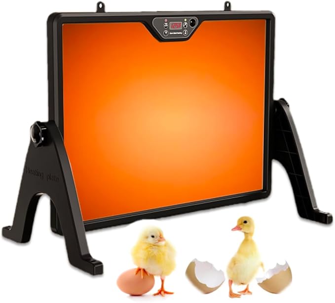 2025 Smart Chicken Coop Heater Coop Radiant Heat Panel Built-in Adaptive Temperature Sensor, Chicken Heater Inside Coop for Winter, Adaptable to Timer and Temp Controllers, ETL UL Compliant