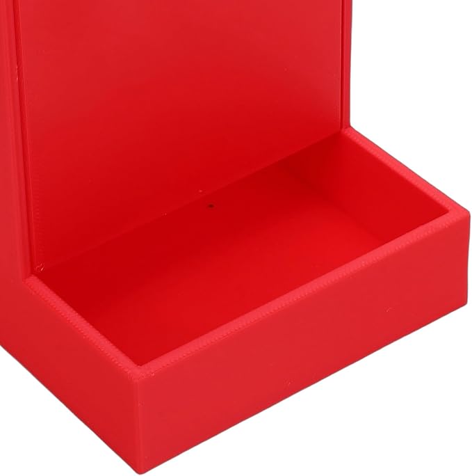 Zerodis Chicken Feeder Hanging Automatic PVC Feed Dispenser with Red Color Large Capacity for Chickens Ducks and Quails