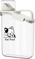 Pet Food Storage Container with Measuring Cup and Pour Spout - Airtight, Leakproof, Portable Pet Food Dispenser for Travel - 2.8L