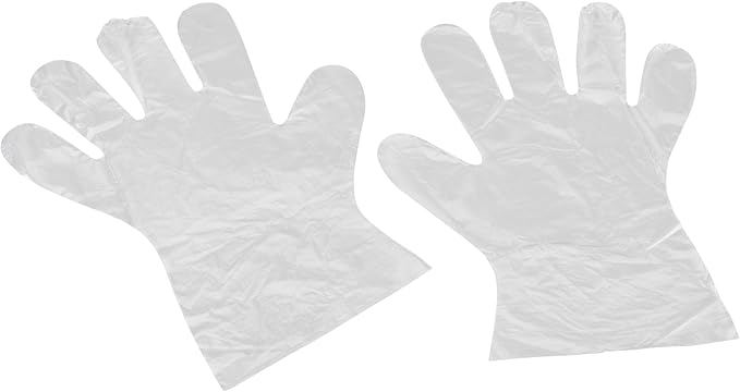 Clean Ones Disposable Food-Safe Poly Gloves, One Size, 2000 Count