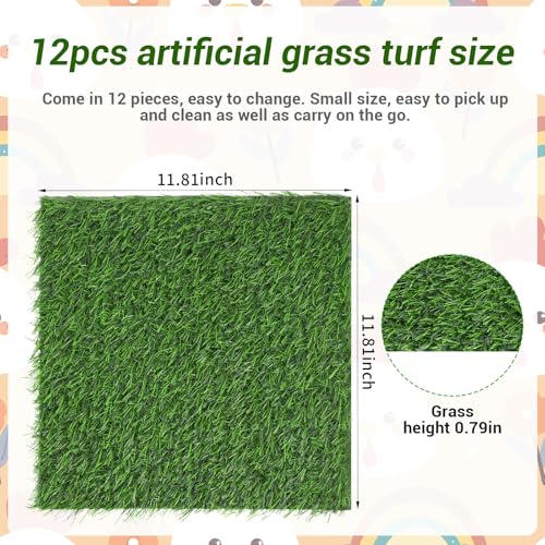 12Pack Chicken Nesting Box Pads for Chicken Coop 12"x12" Reusable Nesting Box Liners Pads - 11.8 × 11.8 inches, Green - Image 2