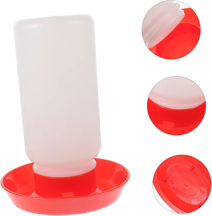 Farm Use Automatic Poultry Waterer and Chick Feeder Kit Food-Grade Drinking and Feeding Device for Chickens and Geese Easy to Clean Large Capacity