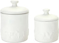 Melrose International Ceramic Farm Animal Canister (Set of 2)