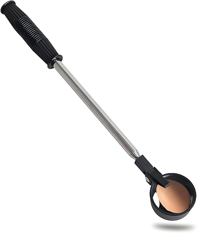Egg Grabber Reacher Tool for Chicken Eggs Collector, Extender Reacher Grabber Pickup Tool for Chicken Coop, Farm, Poultry Nest, Chicken Coop Accessories Homesteading Essentials
