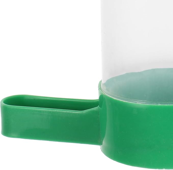 SUPVOX Automatic Poultry Feeder and Waterer for Chicks and Quail - Space-Saving Easy to Clean Plastic Feeder and Drinker 4.5 X 3.2 X 1.6 Inches