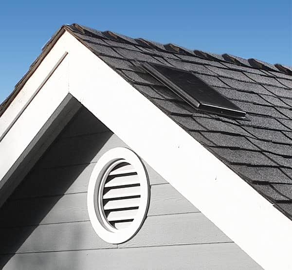 Amtrak Solar Powerful 50-Watt Solar Roof, Attic, Exhaust Fan Quietly Cools and Ventilate Your House, Garage, RV, Shed, Chicken Coop, and Protects Against Moisture (with on/off Switch) (20 watts)
