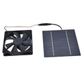 Solar Powered Exhaust Fan, 10W 12V 2A Wall Mount Ventilation and Cooling Dual Fans Waterproof Window Exhaust Ventilator, Portable Solar Panel Fan Kit for Chicken Coop, Greenhouse, Dog House