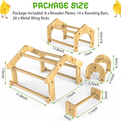 Bamboo Chicken Perch Set, 4 Pack - 4 in 1 Chicken perches, 46 Pack - Image 2