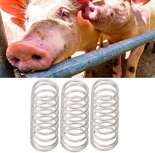 100PCS Poultry Drinker Spring, Pig Nipple Drinker Waterer Spring Small and Lightweight Iron Material Strong Spring for Automatic Pet Nipple Drinker