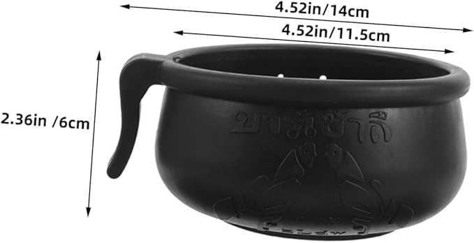 HANABASS Poultry Feeding Cup Rubber Chicken Water Drinker Hanging Bowl for Gamecock and Domestic Birds 5.5X4.5X2.4 Inches Set of 2