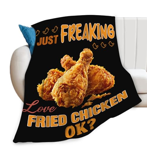 Fried Chicken Blanket Flannel Blankets Gifts for Girls 50"x40" by Trulave